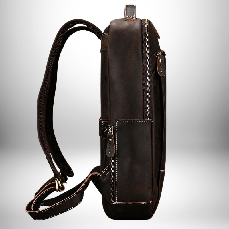 Sac à dos homme en cuir Crazy Horse - Un style vintage pour un confort moderne - Cornershop® | Sacs à Dos pour Homme